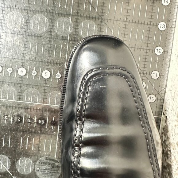 Salvatore Ferragamo Men Size 9.5 D Black Leather Horsebit Loafer Dress Shoes - Picture 11 of 11